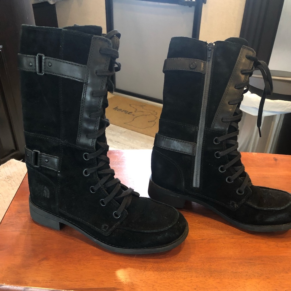 North face boots size 7 black